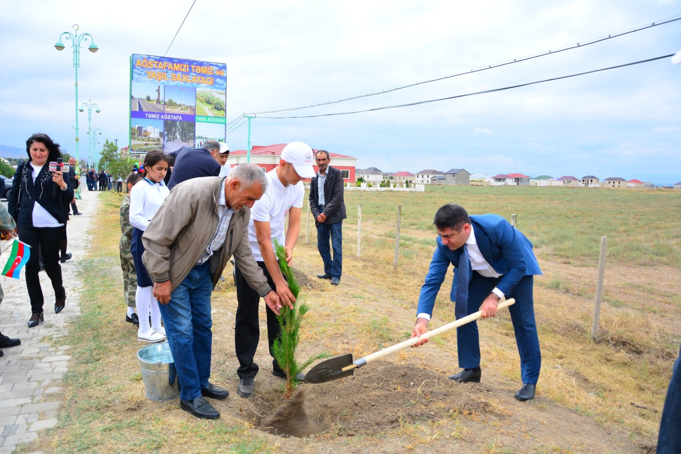 Anım Günü ilə bağlı Ağstafada tədbirlər keçirilib - FOTOLAR